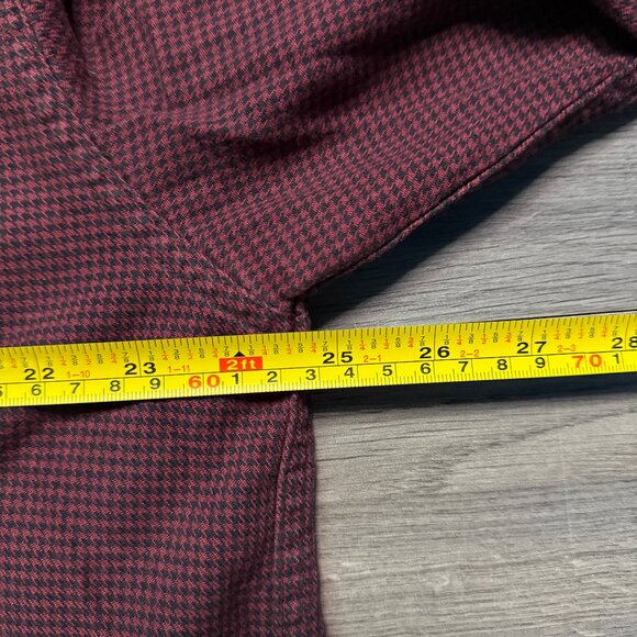 L.L. Bean Men's Wicked Good Flannel Shirt - Dark Red - Picture 4 of 5